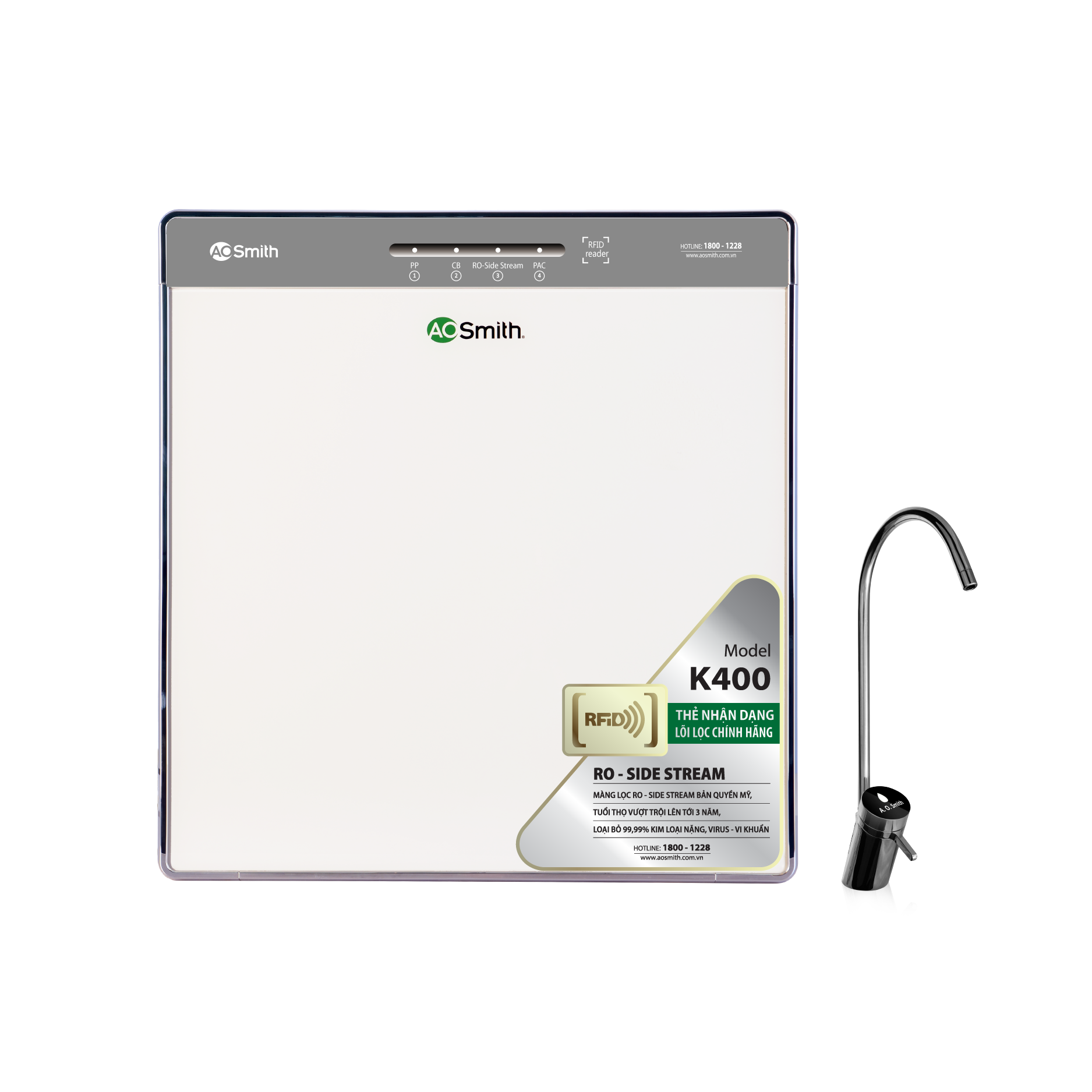 MÁY LỌC NƯỚC A.O.SMITH K400 MÁY LỌC NƯỚC A.O.SMITH K400