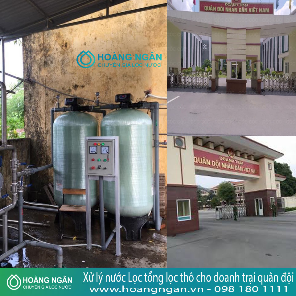 Xử lý nước Lọc tổng lọc thô cho doanh trại quân đội Xử lý nước Lọc tổng lọc thô cho doanh trại quân đội