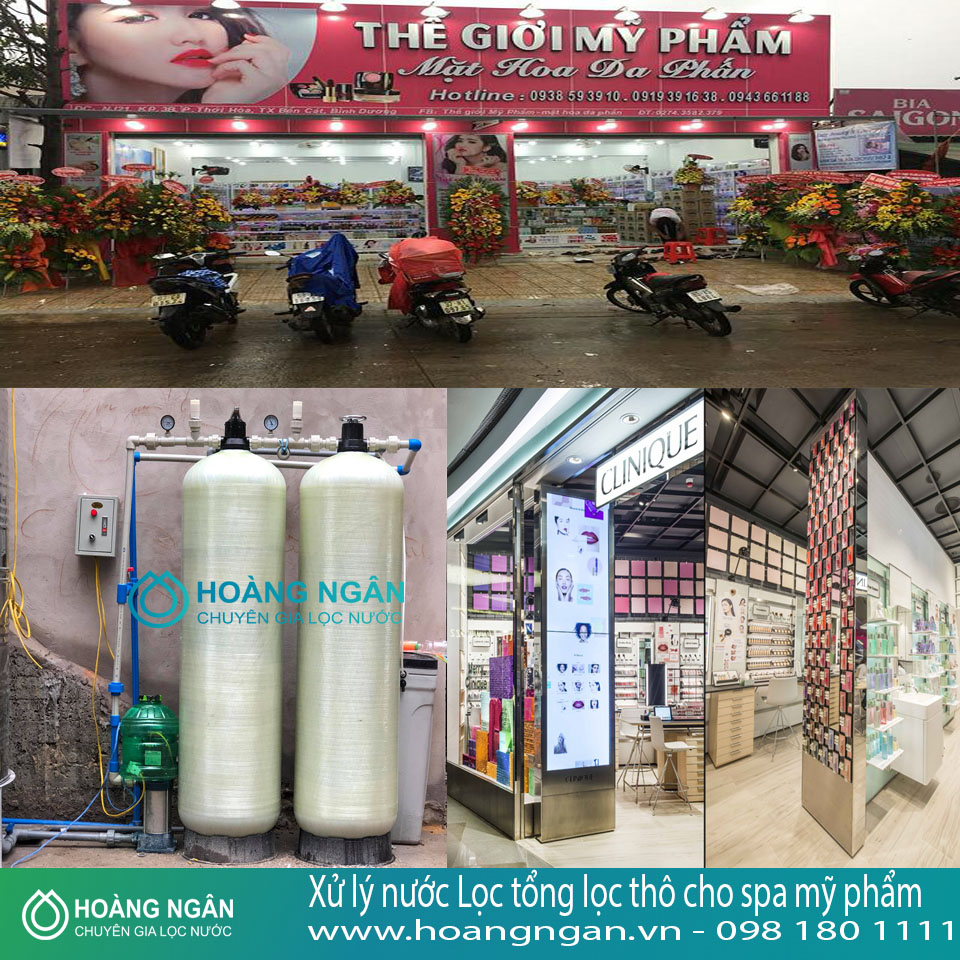 Xử lý nước Lọc tổng lọc thô cho spa mỹ phẩm Xử lý nước Lọc tổng lọc thô cho spa mỹ phẩm