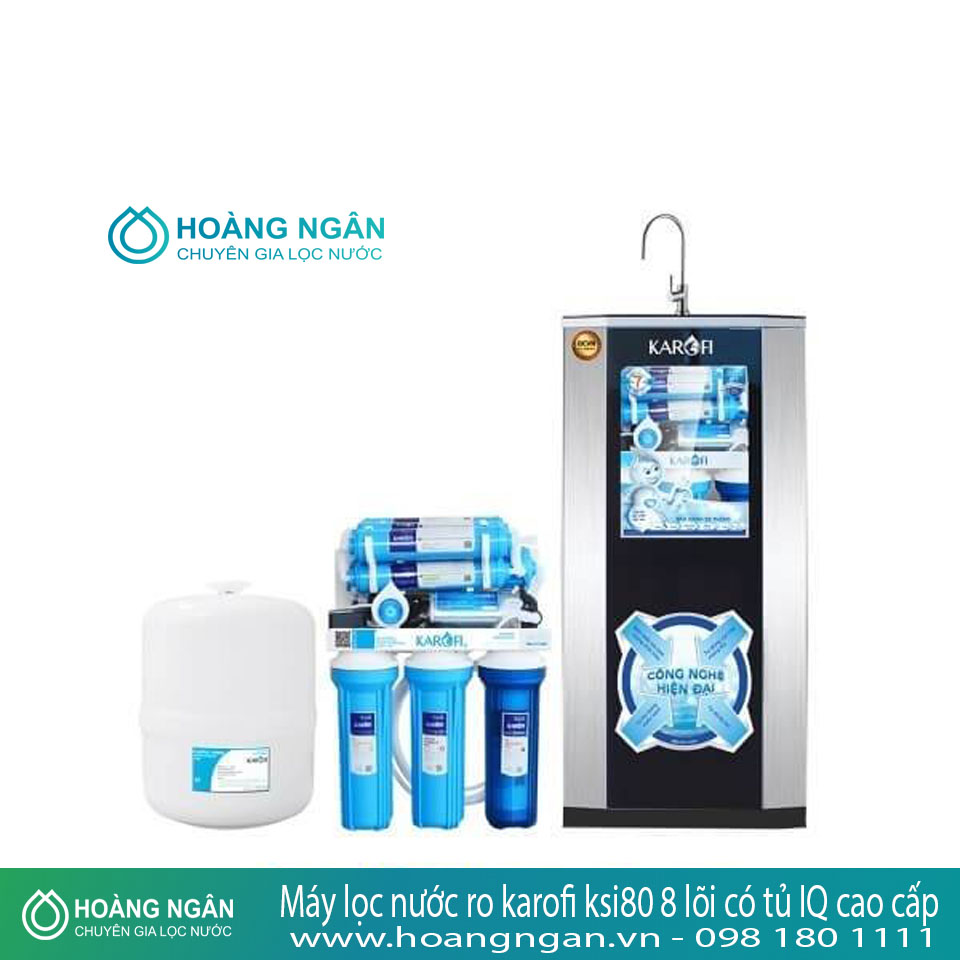 Máy lọc nước ro karofi ksi80 8 lõi có tủ IQ cao cấp Máy lọc nước ro karofi ksi80 8 lõi có tủ IQ cao cấp