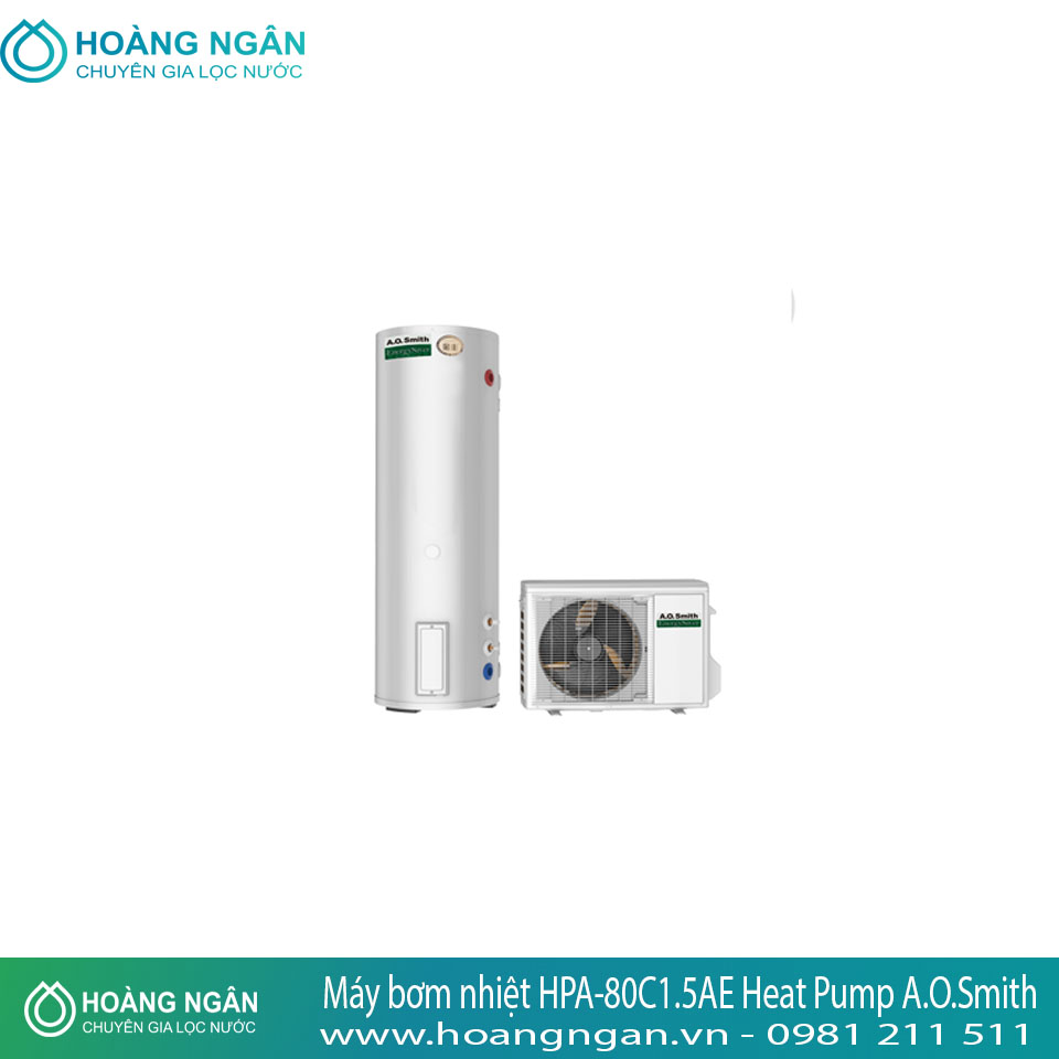 Máy nước nóng bơm nhiệt HPA-80C1.5AE Heat Pump A.O.Smith 300 lít Máy nước nóng bơm nhiệt HPA-80C1.5AE Heat Pump A.O.Smith 300 lít