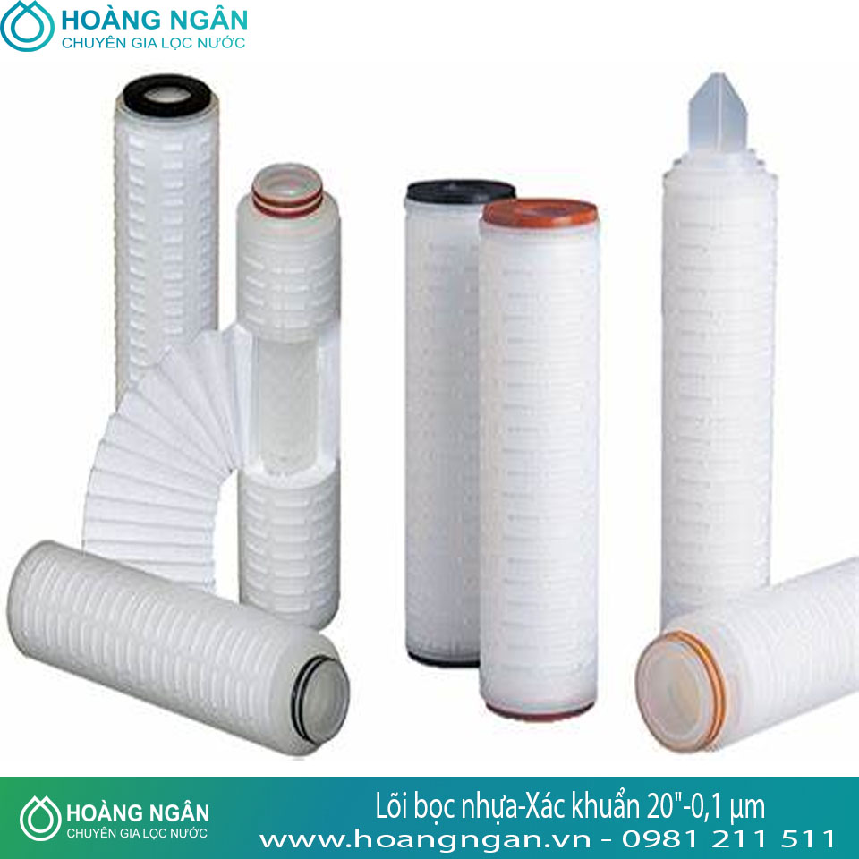 Lõi bọc nhựa-Xác khuẩn 20"-0,1 µm Lõi bọc nhựa-Xác khuẩn 20"-0,1 µm