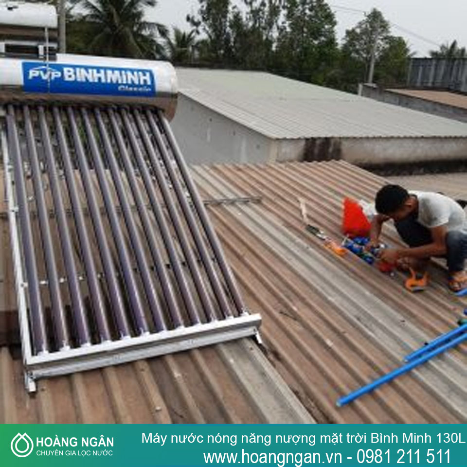 Máy nước nóng năng lượng mặt trời Bình Minh 130L Máy nước nóng năng lượng mặt trời Bình Minh 130L