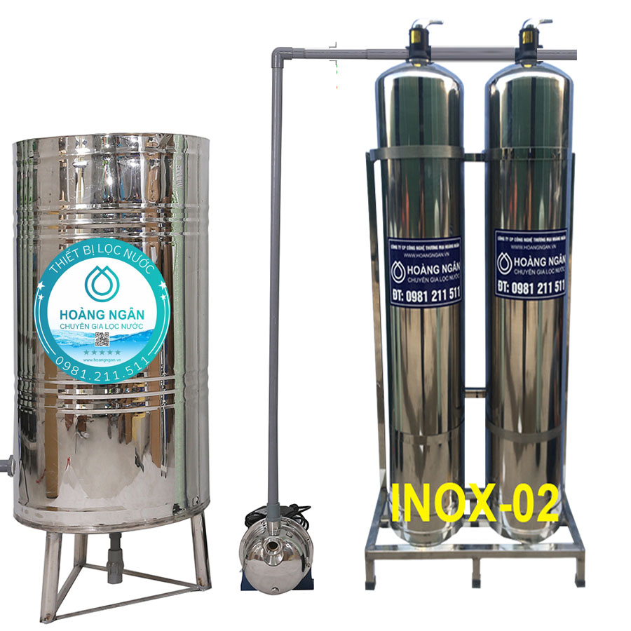 Thiết bị lọc nước giếng khoan GK-Inox-02