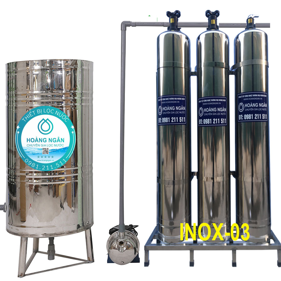 Thiết bị lọc nước giếng khoan GK-Inox-03