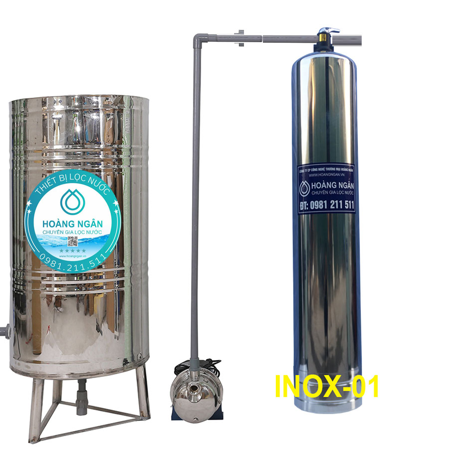 Thiết bị lọc nước tổng toàn nhà INOX-01 Thiết bị lọc nước tổng toàn nhà INOX-01