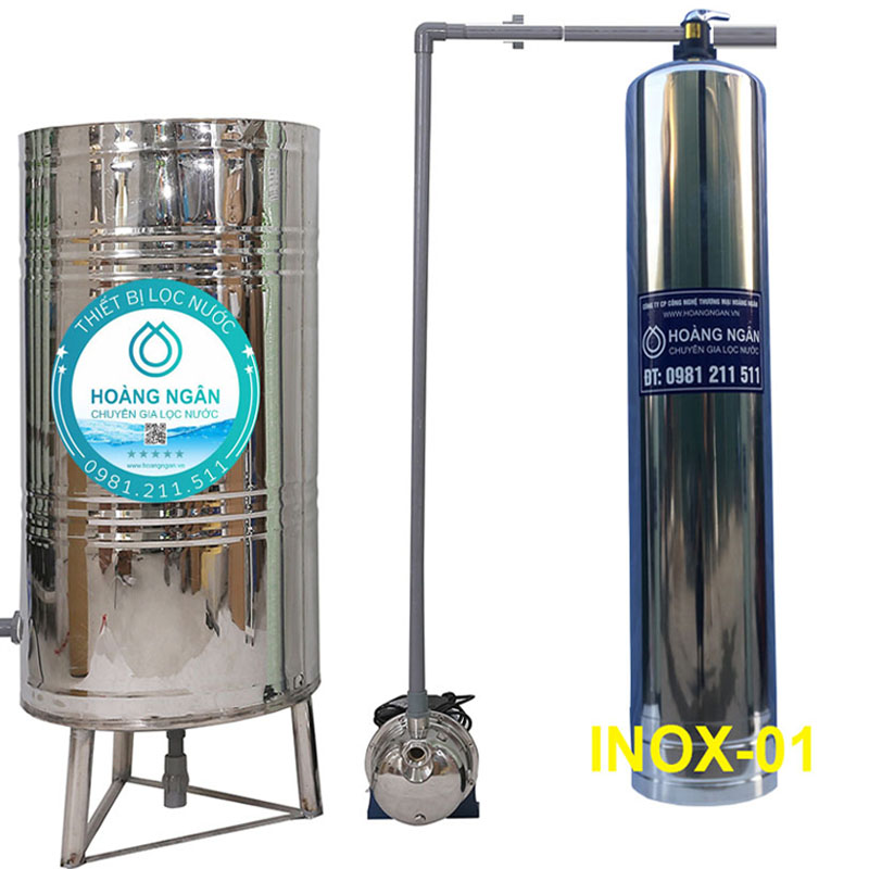 Thiết bị lọc nước tổng toàn nhà INOX-01A Thiết bị lọc nước tổng toàn nhà INOX-01A