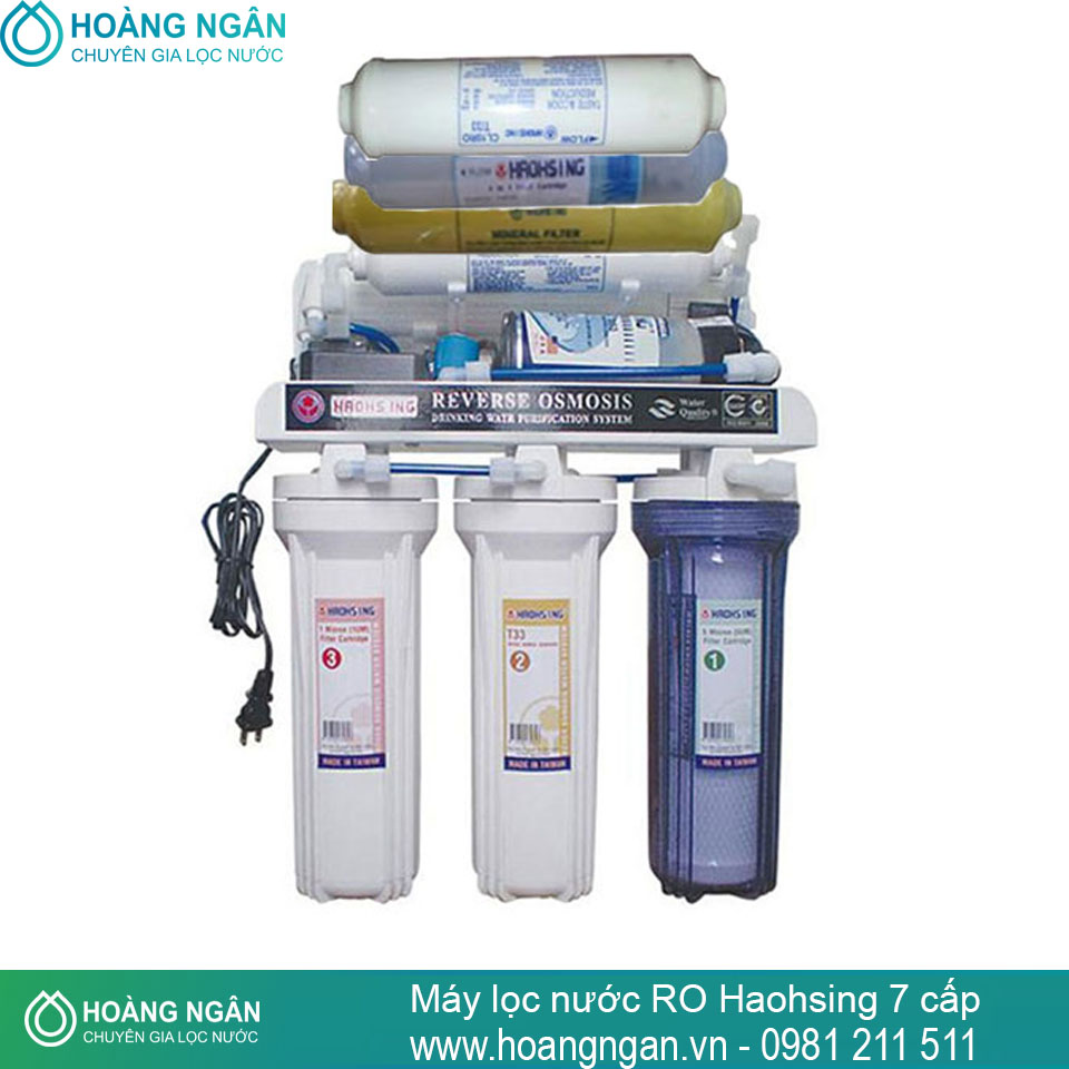 Máy lọc nước RO Haohsing 7 cấp không vỏ tủ