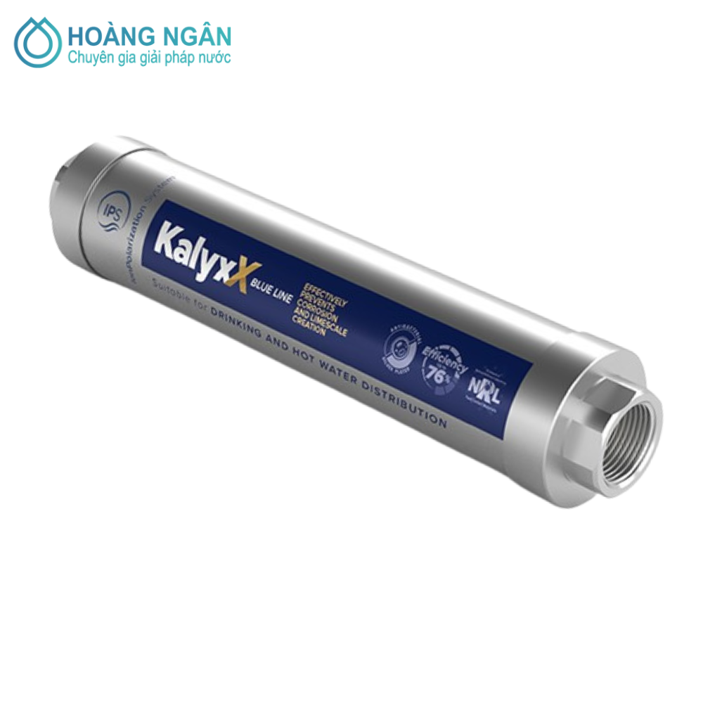 Thiết bị chống cáu cặn làm mềm bằng điện cực Phân cực IPS KalyxX blueline
