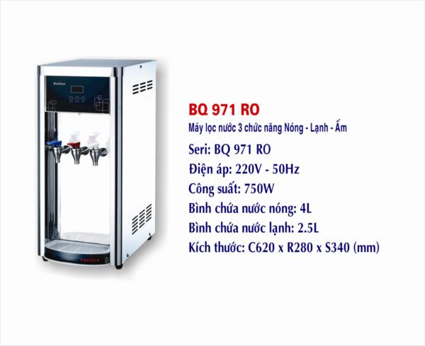 Máy lọc nước 3 vòi BQ 917 Ro