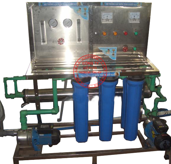 Dây chuyền lọc nước tinh khiết RO 400 lít/h  Dây chuyền lọc nước tinh khiết RO 400 lít/h