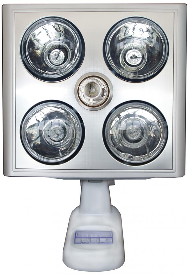 Đèn sưởi Kottmann 4 bóng bạc treo tường Đèn sưởi Kottmann 4 bóng bạc treo tường