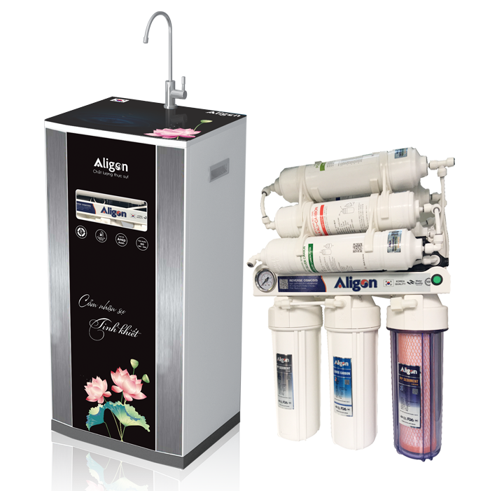 Máy lọc nước Ro Aligon A80 - 3C tủ kính Máy lọc nước Ro Aligon A80 - 3C tủ kính