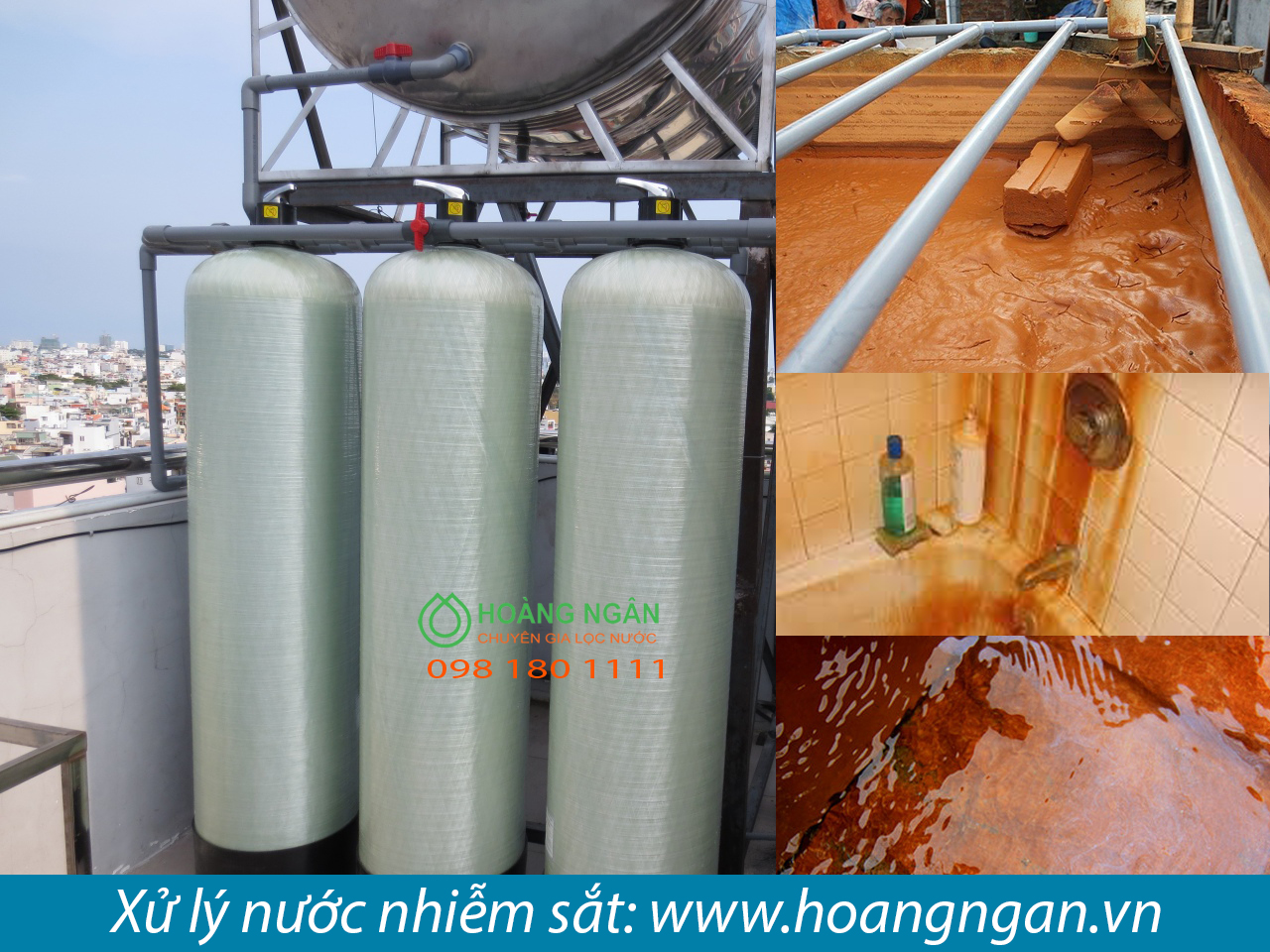 Xử lý nước lọc thô lọc tổng nguồn nước nhiễm sắt Xử lý nước lọc thô lọc tổng nguồn nước nhiễm sắt