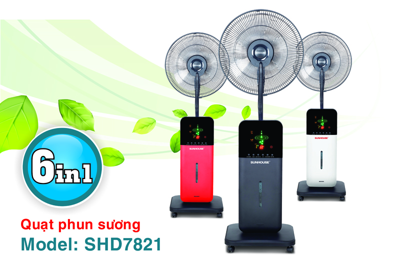 Quạt phun sương cao cấp Sunhouse SHD7821