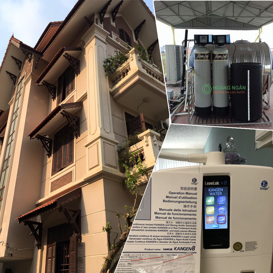 Hệ thống lọc tổng lọc thô biệt thự lâu đài cao cấp