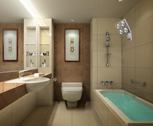 Đèn sưởi nhà tắm Hans 4 bóng âm trần