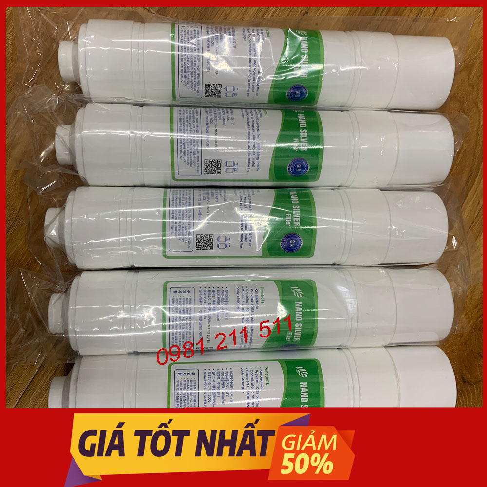 Lõi lọc nước số 6 Hàn Quốc Nano Siver loại A dùng cho cây nóng lạnh