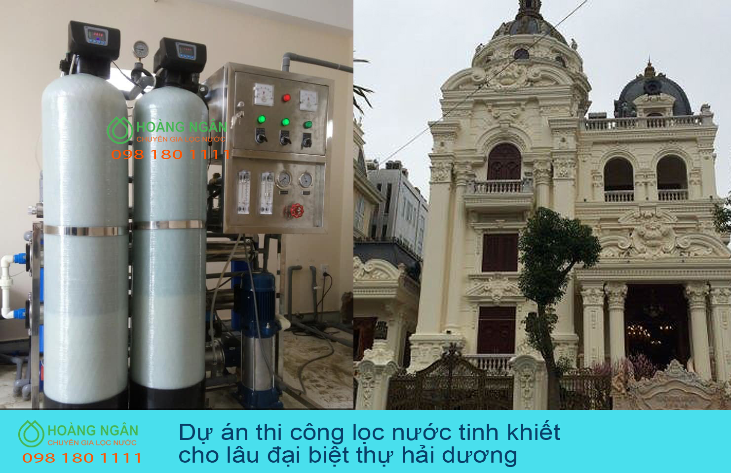 Hệ thống lọc nước tổng biệt thự hiệu quả