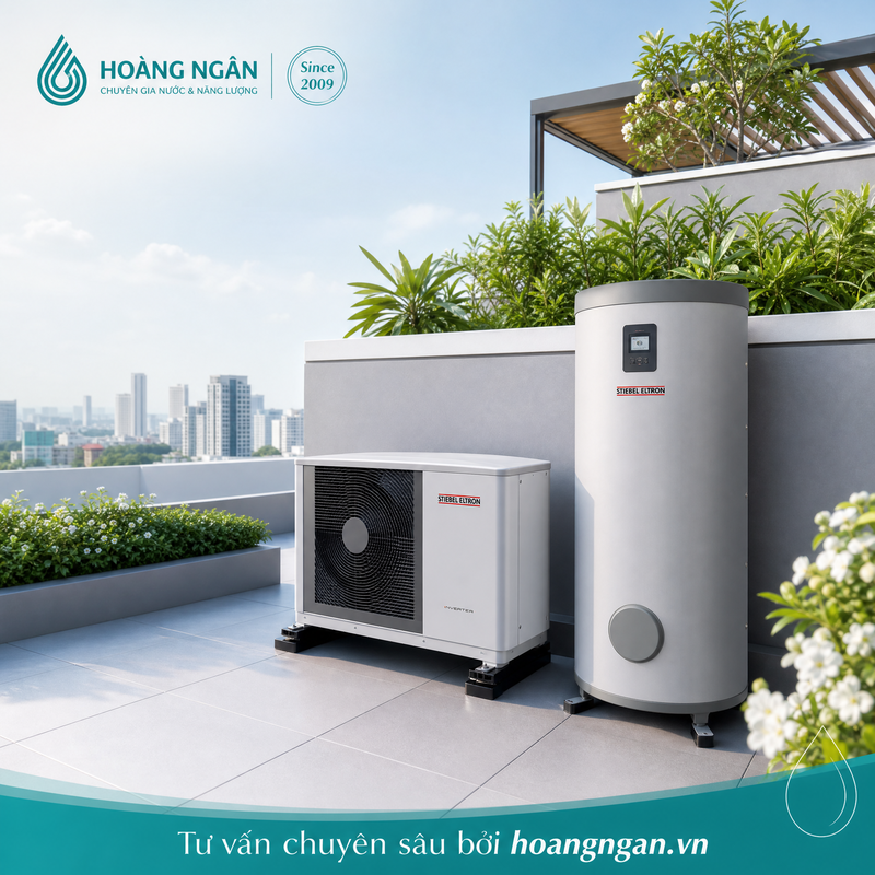 ảnh công trình heatpump thực tế