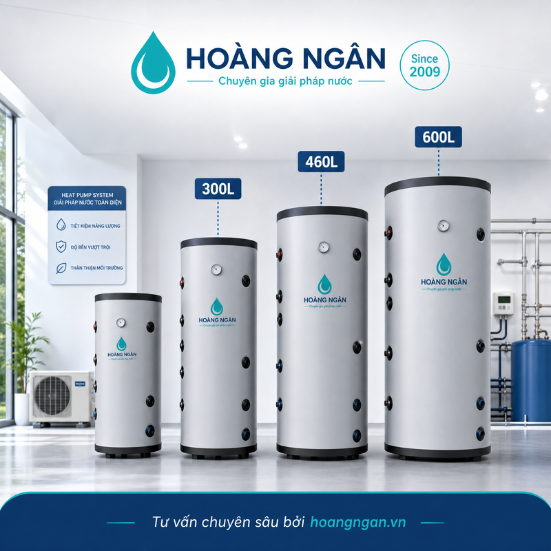 dung tích bình bảo ôn heatpump