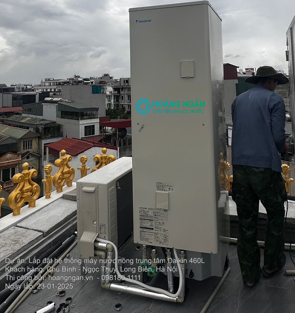 Dự án heatpump daikin Long biên Hà Nội