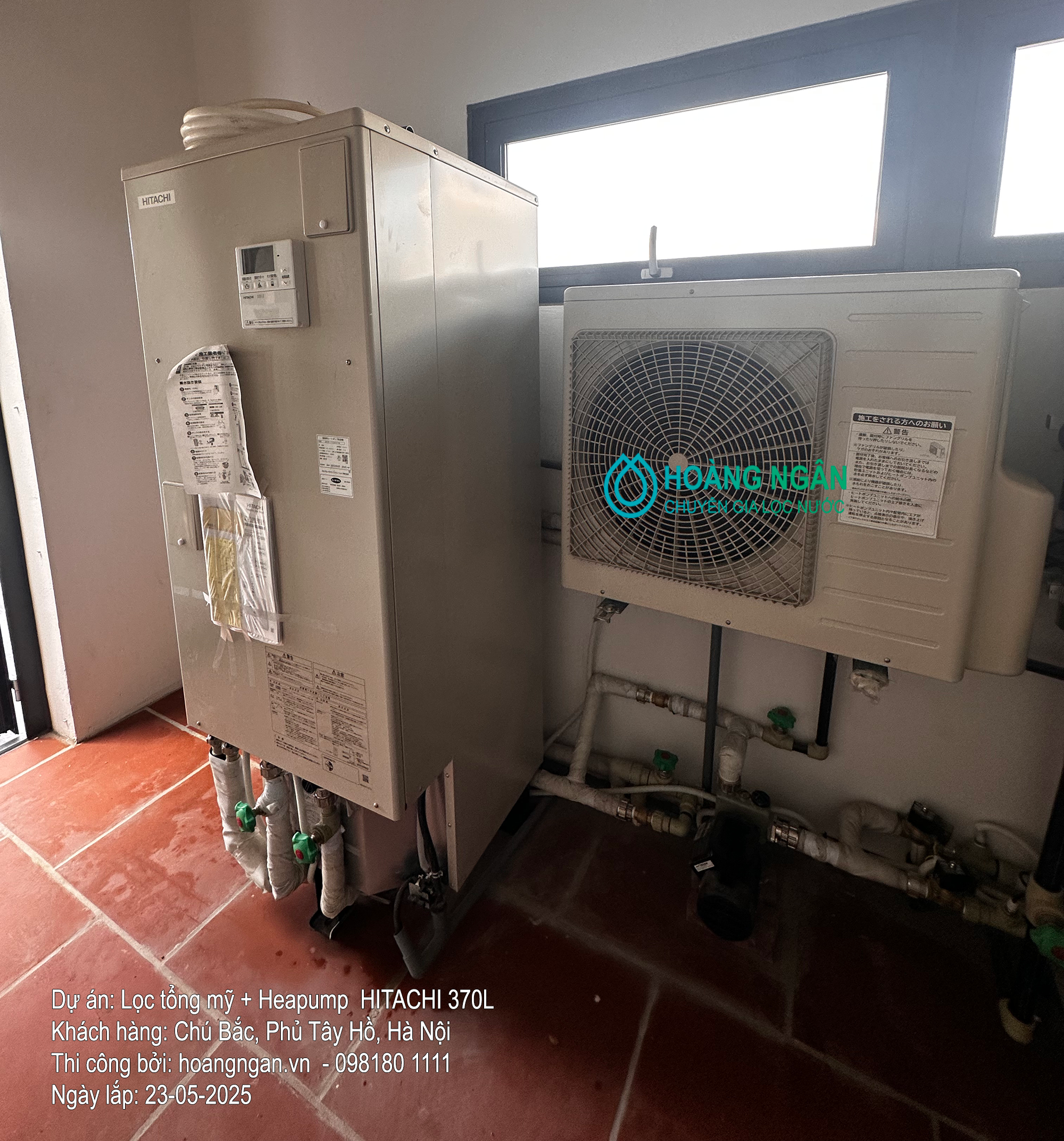 Dự án lắp lọc tổng cho chú bắc phủ tây hồ
