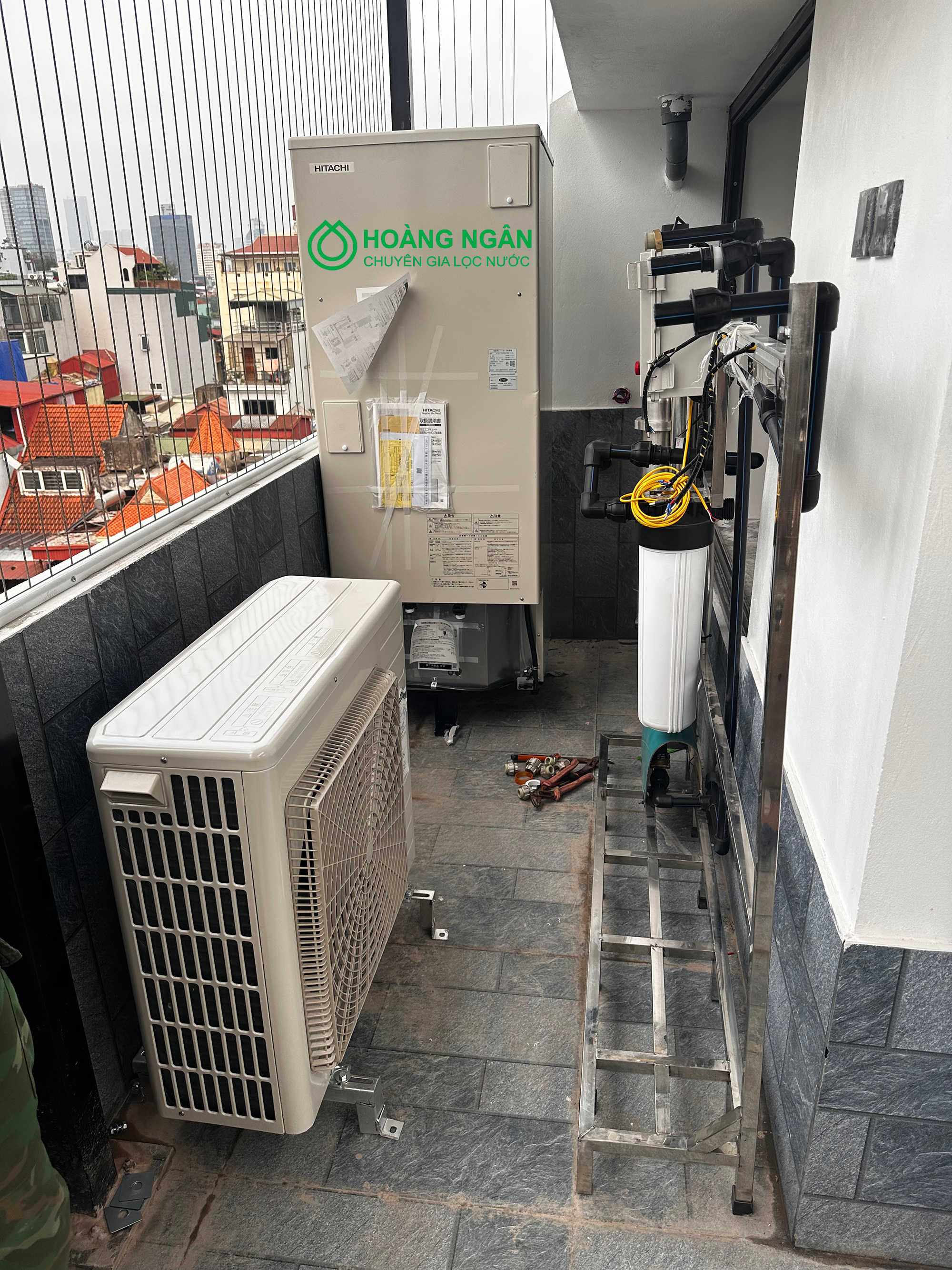 ảnh lắp thực tế công trình sử dụng Hitachi